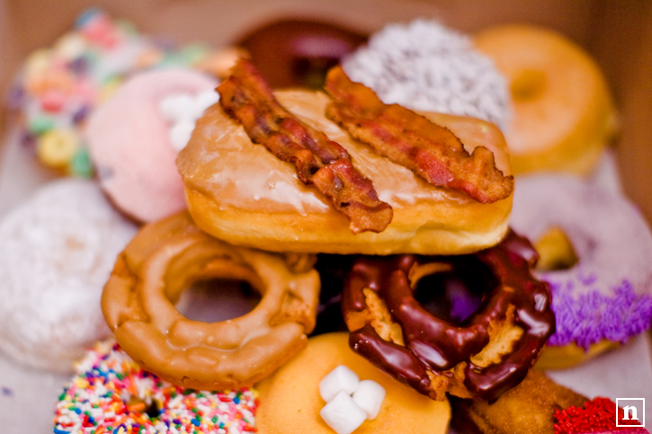 Bacon Donut from VooDoo Doughnut | San Francisco Food Photographer