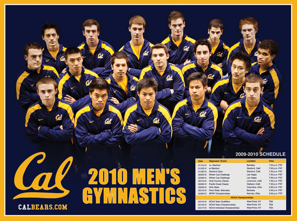 Cal Berkeley Men's Gymnastics Team 2010 | San Francisco Portrait Photographer