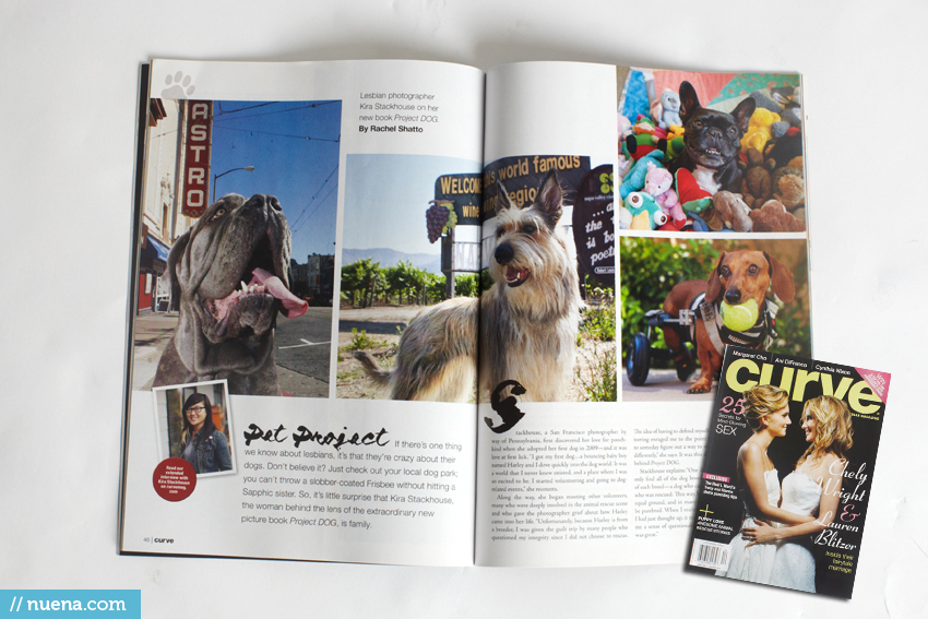 Project DOG by Kira Stackhouse in Curve Magazine | Nuena Photography