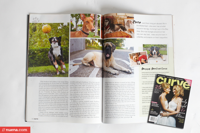 Project DOG by Kira Stackhouse in Curve Magazine | Nuena Photography