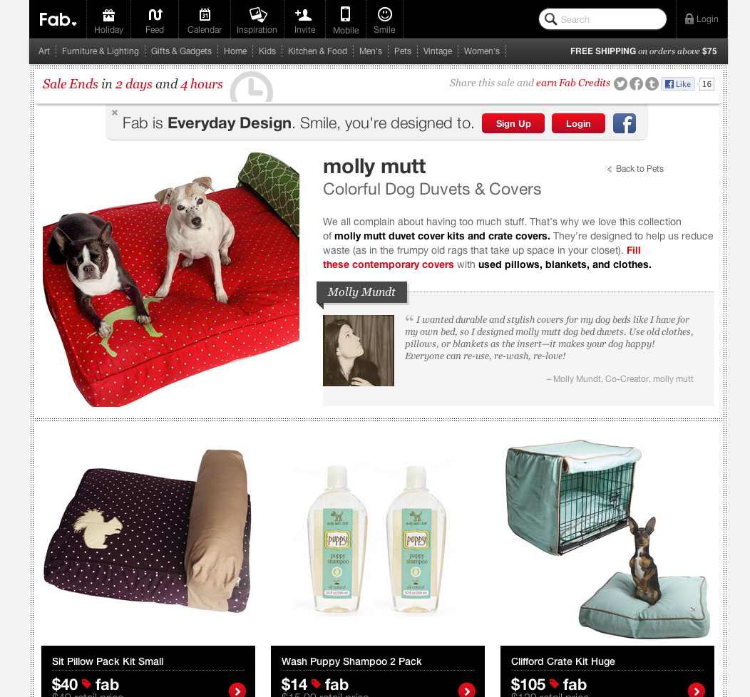 Molly Mutt on Fab.com | Nuena Dog Photography by Kira Stackhouse
